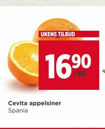 Meny Cevita appelsiner tilbud