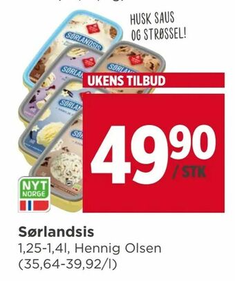 Meny Sørlandsis tilbud