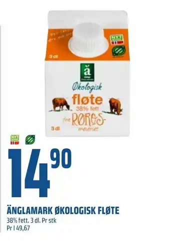 Coop Obs Änglamark økologisk fløte tilbud