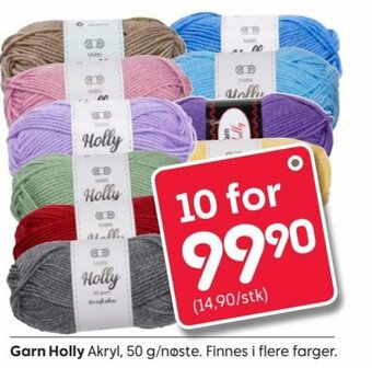 Rusta Garn holly tilbud
