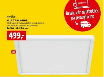 jem & fix Oja taklampe tilbud