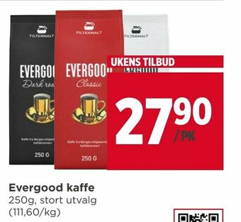 Meny Evergood kaffe tilbud
