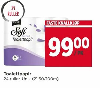 Meny Toalettpapir tilbud