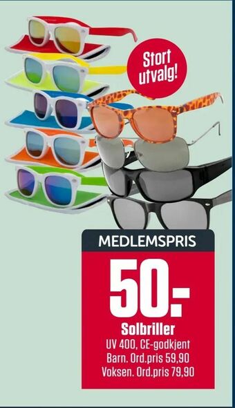 Europris Solbriller tilbud