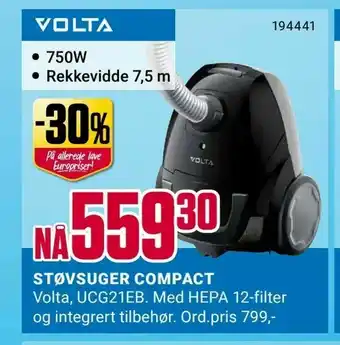 Europris Støvsuger compact tilbud