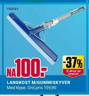 Europris Langkost m/gummiskyver tilbud