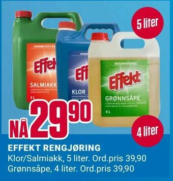Europris EFFEKT RENGJØRING tilbud