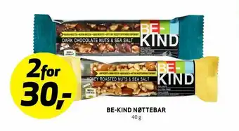 Bunnpris Be-kind nøttebar tilbud