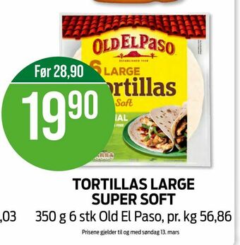Kiwi Tortillas large super soft tilbud