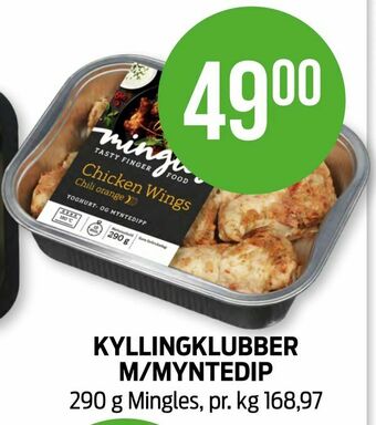 Kiwi Kyllingklubber m/myntedip tilbud