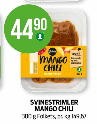Kiwi Svinestrimler mango chili tilbud