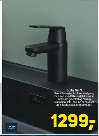 Megaflis Grohe Get S tilbud