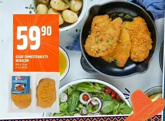 Coop Obs Gilde svinesteaklets m/bacon tilbud