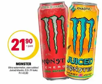 Coop Extra Monster tilbud