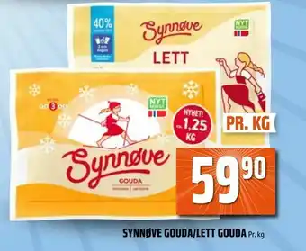 Coop Obs Synnøve gouda/lett gouda tilbud