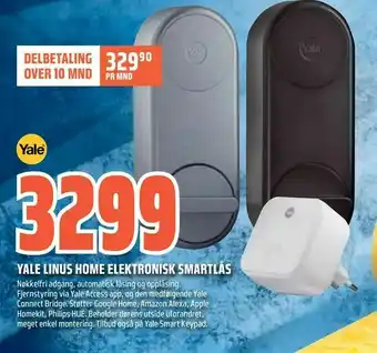 Coop Obs Yale linus home elektronisk smartlås tilbud
