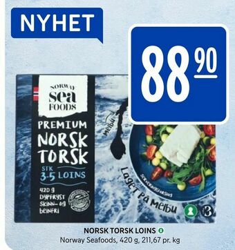 Rema 1000 Norsk torsk loins tilbud