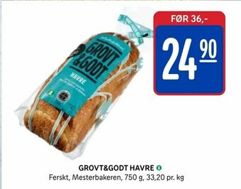 Rema 1000 Grovt&godt havre tilbud