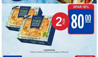 Rema 1000 Fiskegrateng tilbud