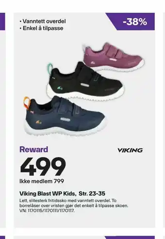 XXL Sport Viking Blast WP Kids, Str. 23-35 tilbud