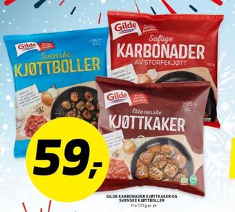 Bunnpris Gilde kjøttboller tilbud