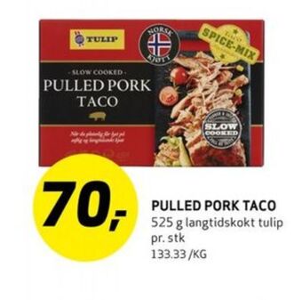 Bunnpris Tulip pulled pork tilbud