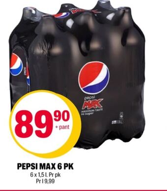 Coop Extra Pepsi max brus tilbud