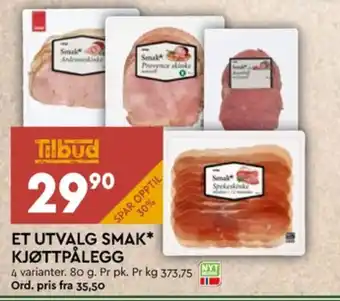 Coop Mega Smak pålegg tilbud