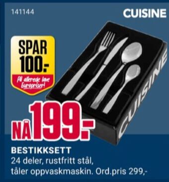 Europris Cuisine bestikk tilbud