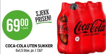 Kiwi Coca-cola zero brus tilbud