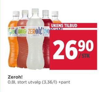 Meny Zeroh saft tilbud