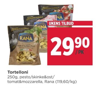 Meny Rana pasta tilbud