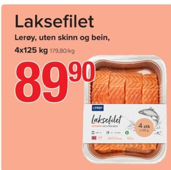 Spar Lerøy laksefilet tilbud