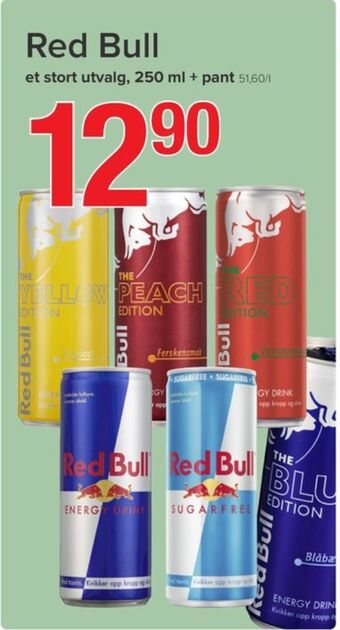 Spar Red bull energidrikk tilbud
