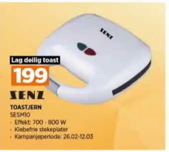 POWER Senz toastjern tilbud