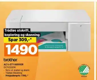 POWER Brother printer all-in-one tilbud