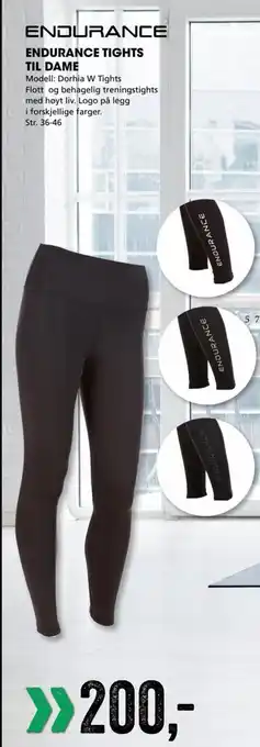 Sport Outlet Endurance Tights Til Dame tilbud