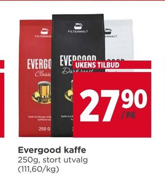 Meny Evergood kaffe tilbud