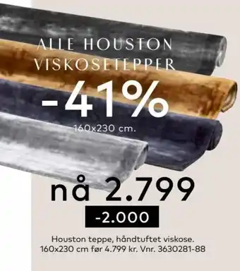 Skeidar Alle Houston Viskosetepper tilbud