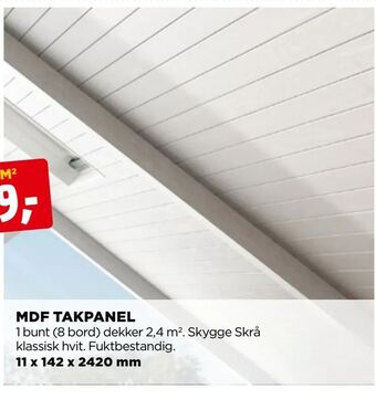 jem & fix Mdf takpanel tilbud
