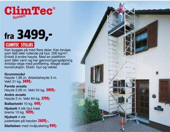 Bauhaus Climtec stillas tilbud