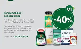 Vitusapotek Kampanjetilbud på kosttilskudd tilbud