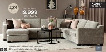 Møbelringen Embla hjørnesofa tilbud