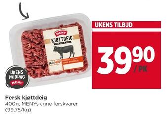 Meny Fersk kjøttdeig tilbud