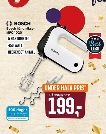 Skousen Bosch håndmikser MFQ4020 tilbud