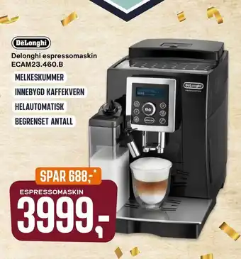 Skousen Delonghi espressomaskin ECAM23460.B tilbud