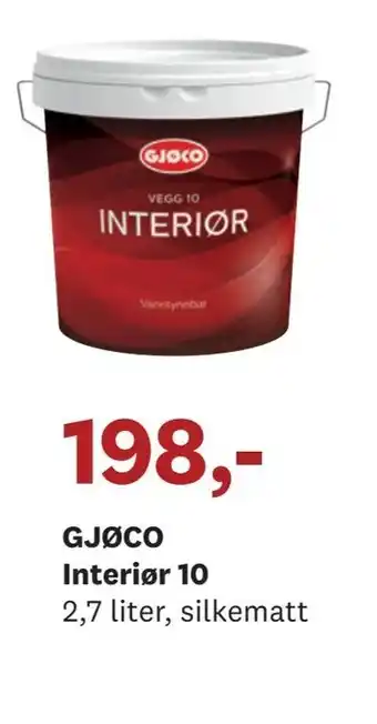 Bygger'n GJØCO Interiør 10 tilbud