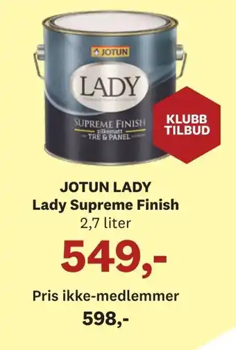 Bygger'n JOTUN LADY Lady Supreme Finish tilbud