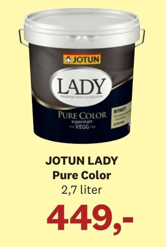Bygger'n JOTUN LADY Pure Color tilbud