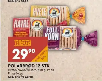 Coop Mega Polarbrød 12 stk tilbud